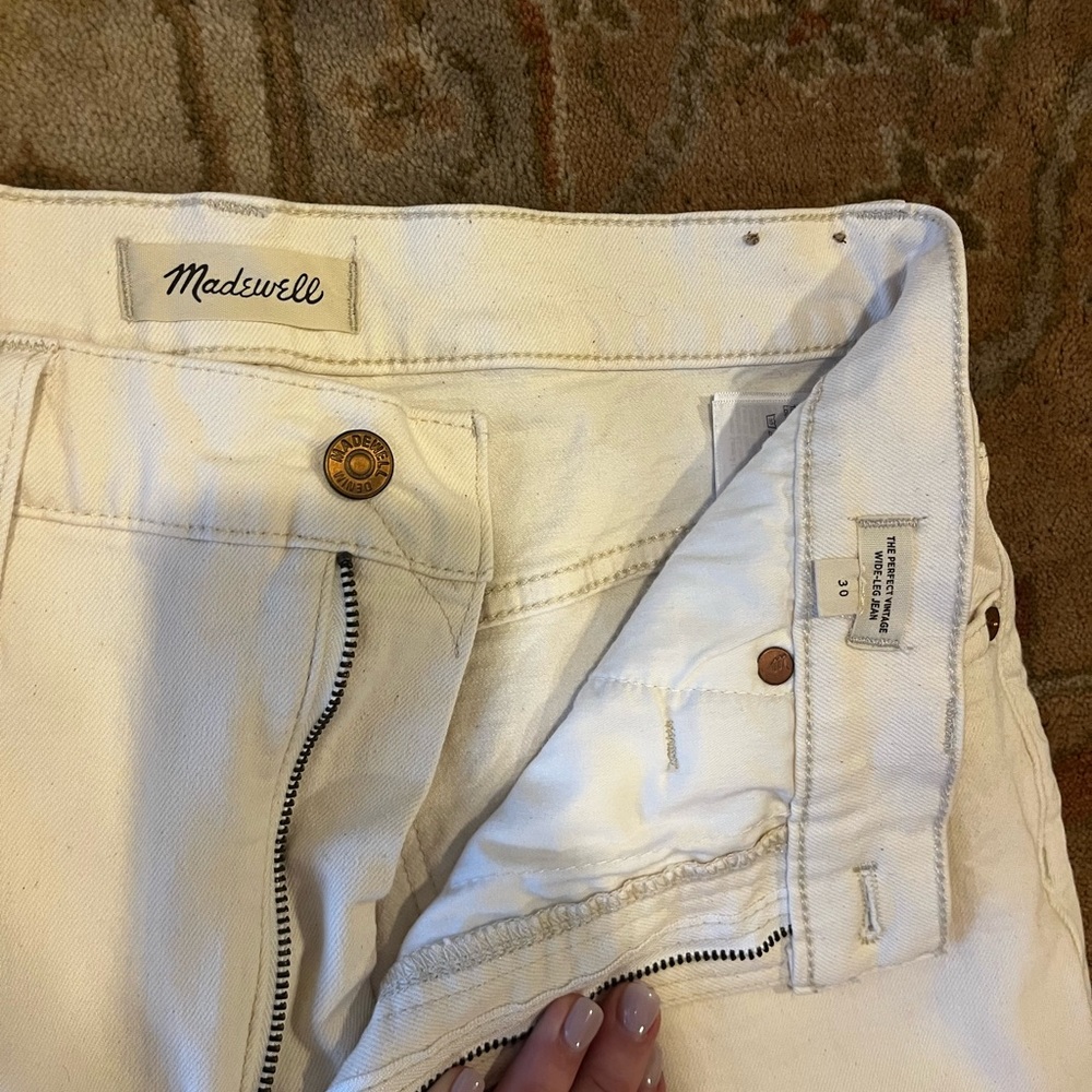 Madewell Perfect Vintage Wide Leg Jeans in Vintage Canvas